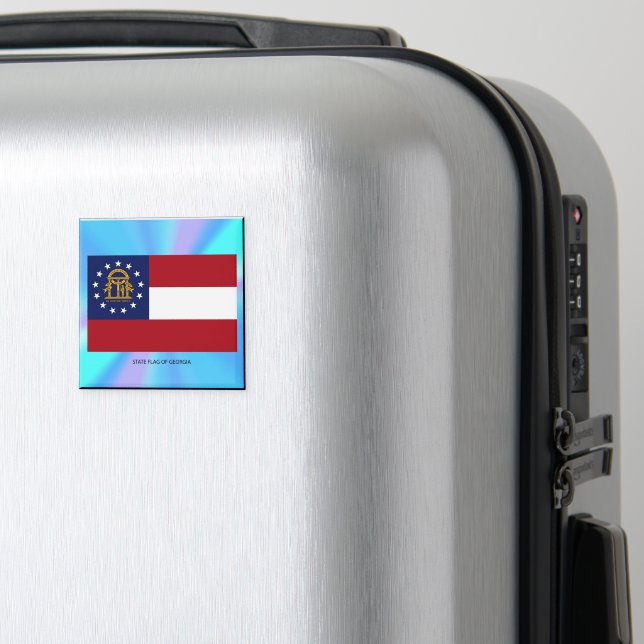 Georgien Statlig flagga Magnet (In Situ (Luggage))