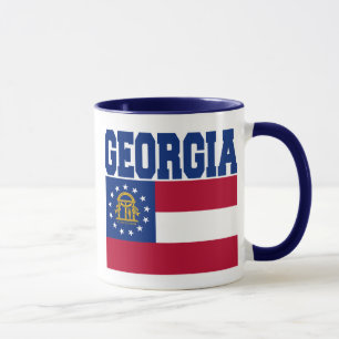 Georgien Statlig flagga Mugg