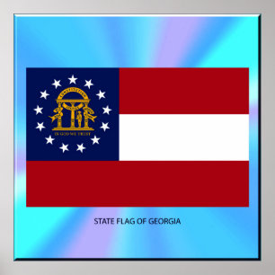 Georgien Statlig flagga Poster