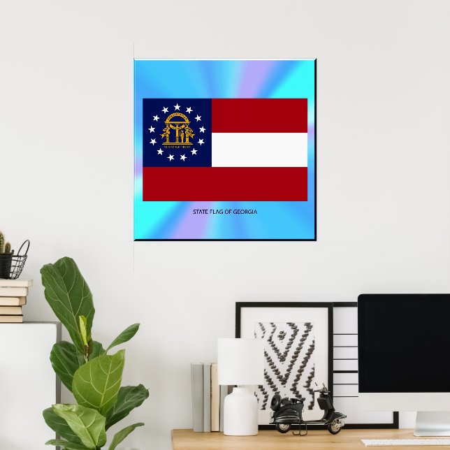 Georgien Statlig flagga Poster (Hemmakontoret)