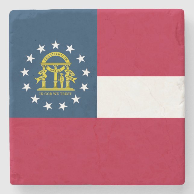 Georgien Statlig flagga Stenunderlägg (Framsidan)