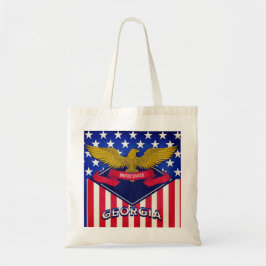 Georgien USA flagga Tygkasse