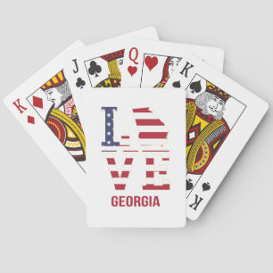 Georgien, USA, Kärlek Casinokort