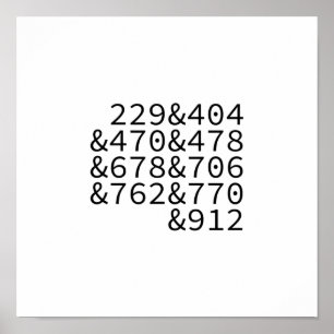 Georgienområdets koder poster