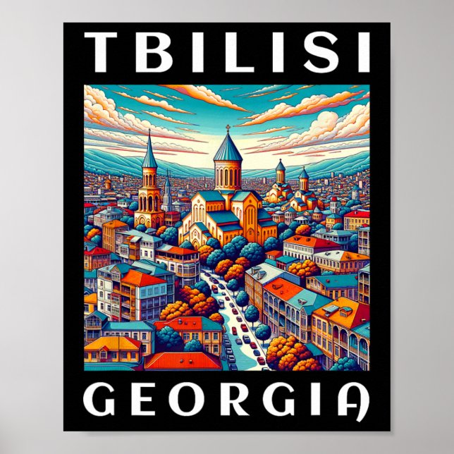 Georgienresa och Tbilisi  Poster (Framsidan)