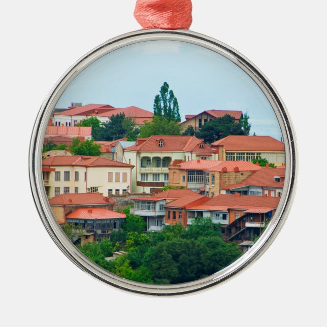 Georgiens eget landskap julgransprydnad metall (Framsidan)