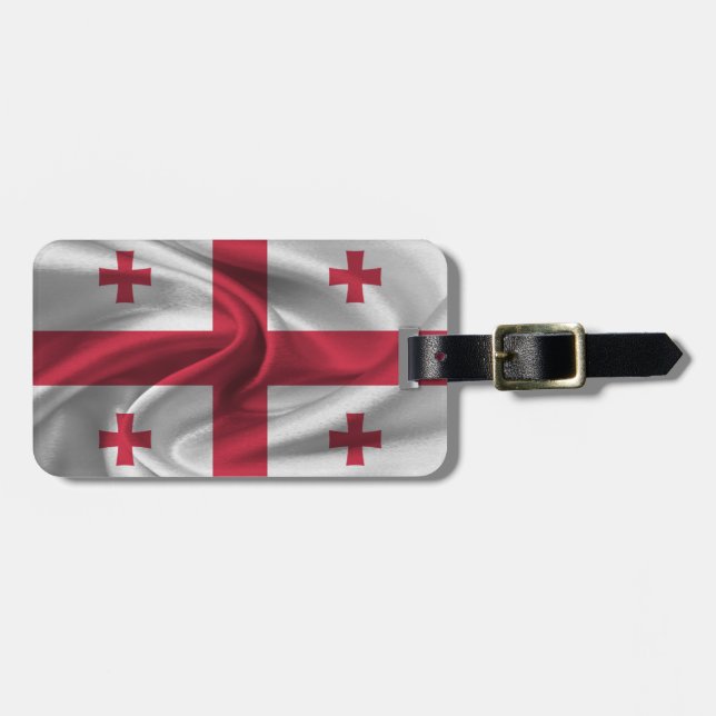 Georgiens flagga bagagebricka (Horisontell Framsida)