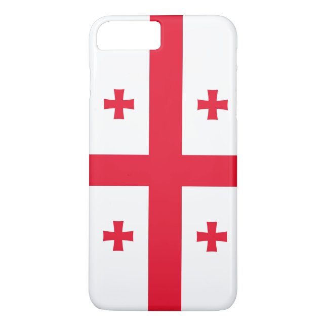 Georgiens flagga Case-Mate iPhone skal (Baksida)