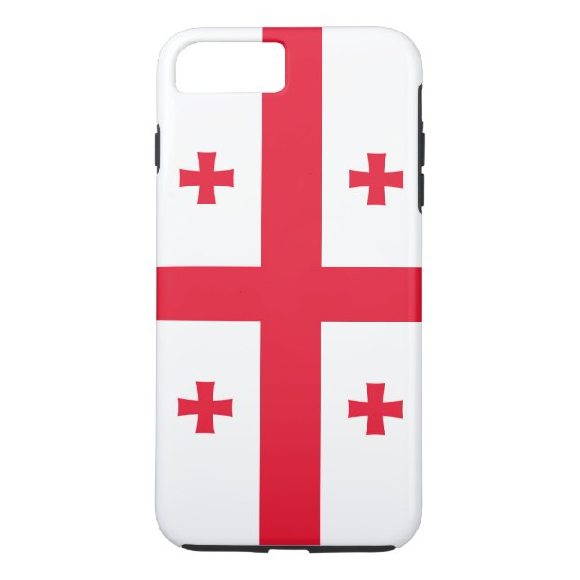 Georgiens flagga Case-Mate iPhone skal (Baksida)
