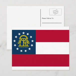 Georgiens flagga, Flagga av Georgien Vykort