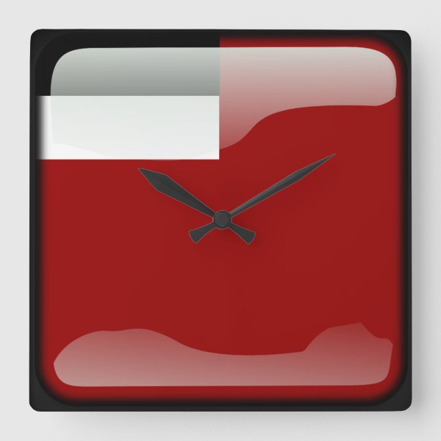Georgiens flagga fyrkantig klocka (Framsida)