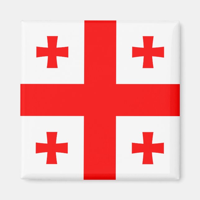 Georgiens flagga magnet (Framsidan)