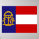 Georgiens flagga poster (Framsidan)