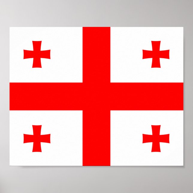 Georgiens flagga poster (Framsidan)