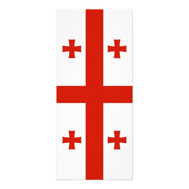 Georgiens flagga reklamkort (Framsidan)