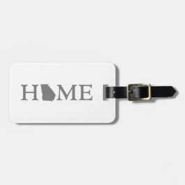 Georgiens hemstat Karta Shaped Brev Ord Art Bagagebricka