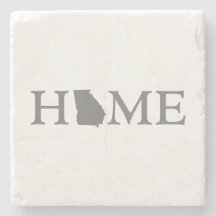 Georgiens hemstat Karta Shaped Brev Ord Art Grått