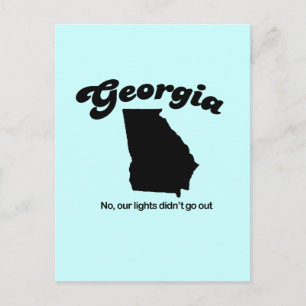 Georgiens motto - Nej till vår ljus gick inte ut Vykort