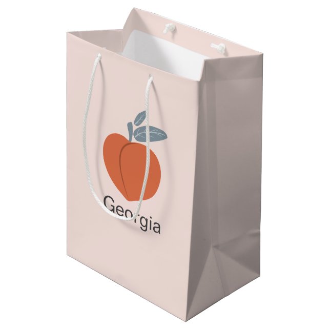 Georgiens Peach-fruktkonst. (Framsidan Vinklad)