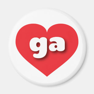 Georgiens röda hjärta - I kärlek ga Magnet