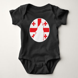 Georgiens Varg Georgiens nationella djur Flagga T Shirt