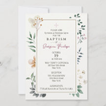 Georgina inramad inbjudan