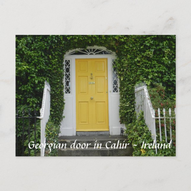 Georgisk dörr i Cahir - Irland Vykort (Framsida)