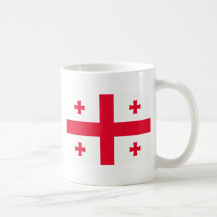 Georgisk flagga kaffemugg