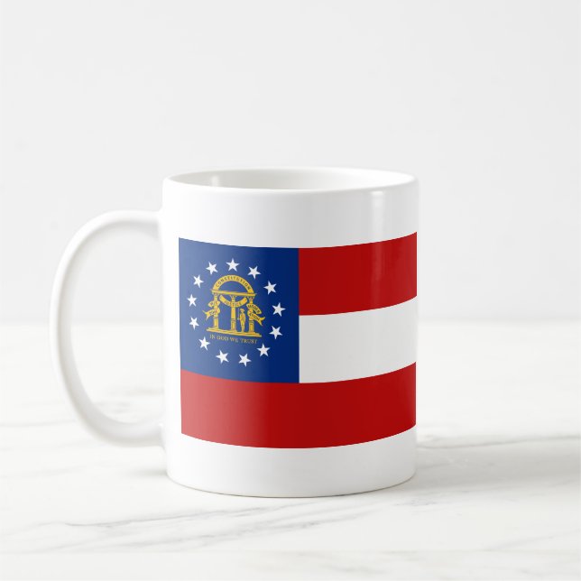 Georgisk flagga + Kartamugg Kaffemugg (Vänster)