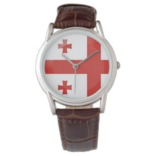 Georgiska flagga armbandsur