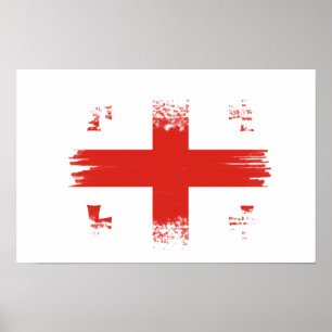 Georgiska flagga poster