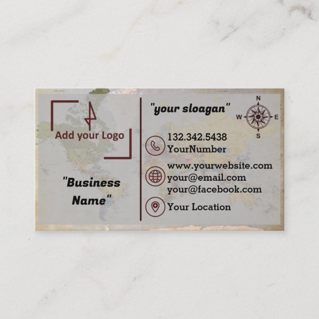 Geospatial/Surveyor-Affärskort Visitkort (Framsida)