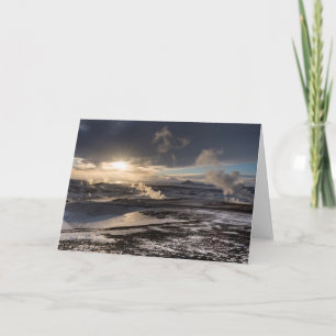 Geotermisk vinter liggande kort