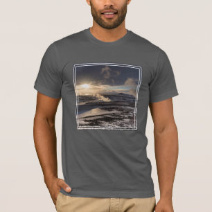 Geotermisk vinterlandskap t shirt