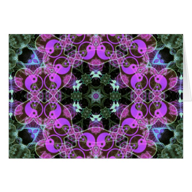 GeoYinYang-kort Hälsningskort (Framsidan Horizontal)