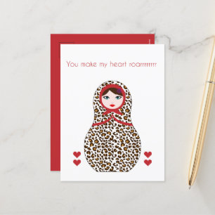 Gepard Matryoshka valentin kort