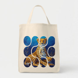 Gepard Mor och Unge Wildlife Design Tygkasse