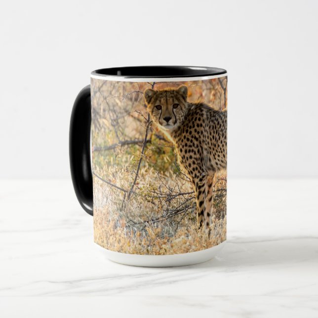 Gepard ser sig omkring mugg (Framsida vänster)