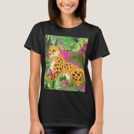Gepard som ligger ner t shirt