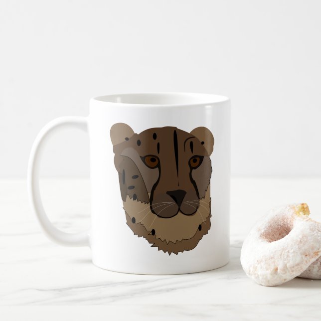 Gepard Vilda Djur Kaffemugg (Med munk)