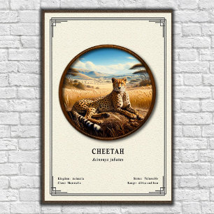 Geparddjurserie Poster