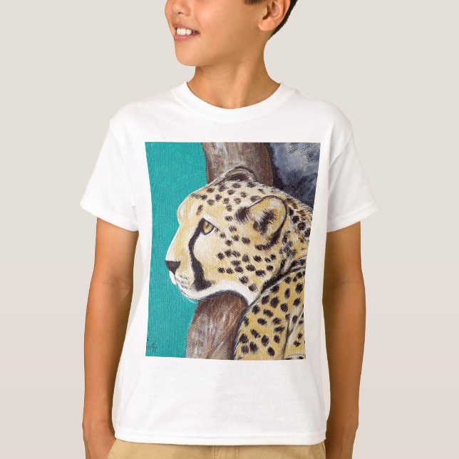 Gepardmålning T-shirt (Framsida)