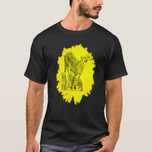 Gepardmotiv Rovdjur Katt Djur Afrika Färgrik  T Shirt