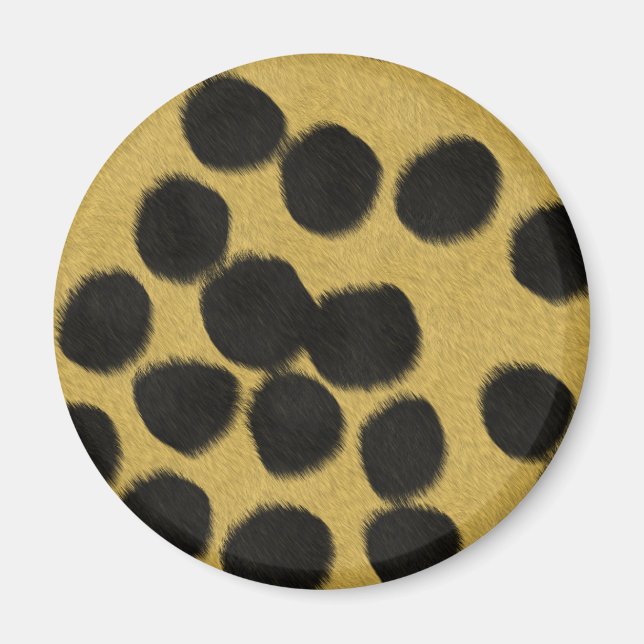 Gepardpälsstrukturtryck Magnet (Framsidan)