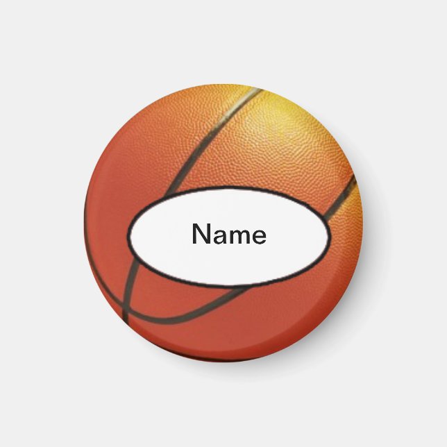 gepersonaliseerde basketball magnet (Framsidan)