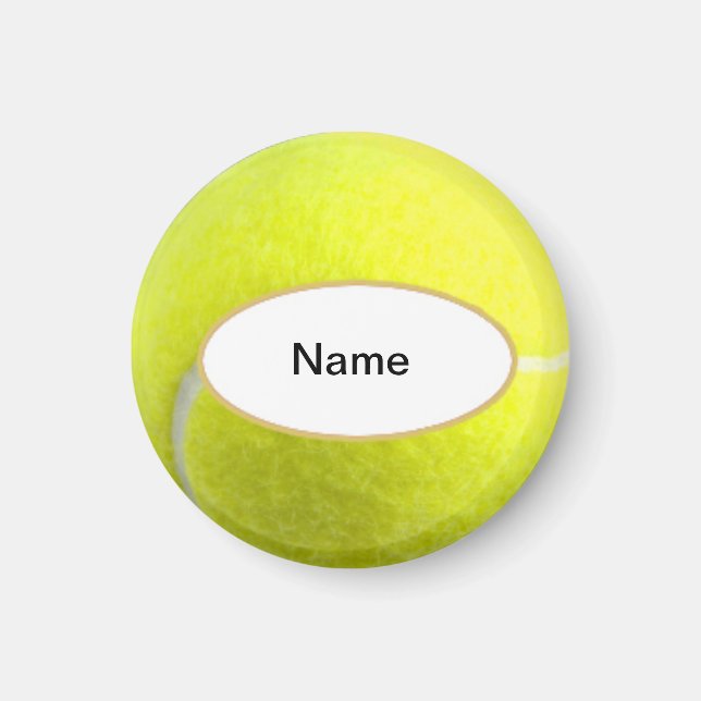 gepersonaliseerde tennis ball magnet (Framsidan)