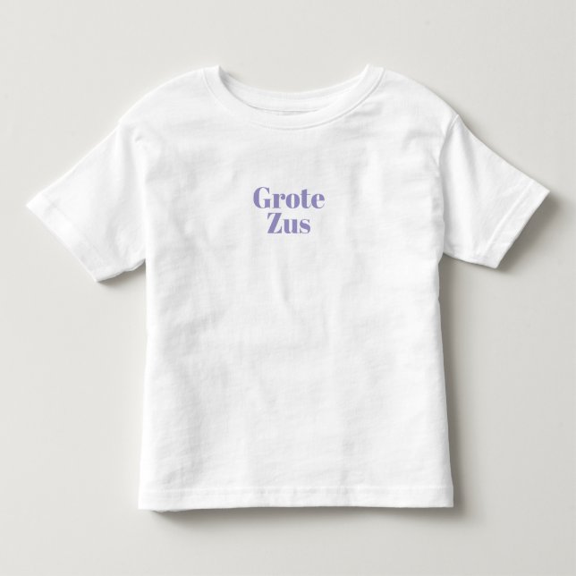 Gepersonaliseerde Zwangerschapsaankondiging Zus. T Shirt (Framsida)