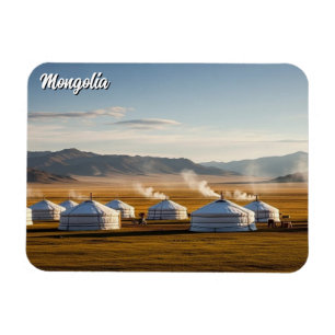 Ger Camp Mongoliet Jurta Resa Magnet