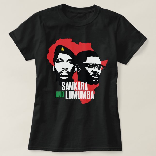 Ger För manar Che Guevara Thomas av Sankara Afrika T Shirt (Design framsida)