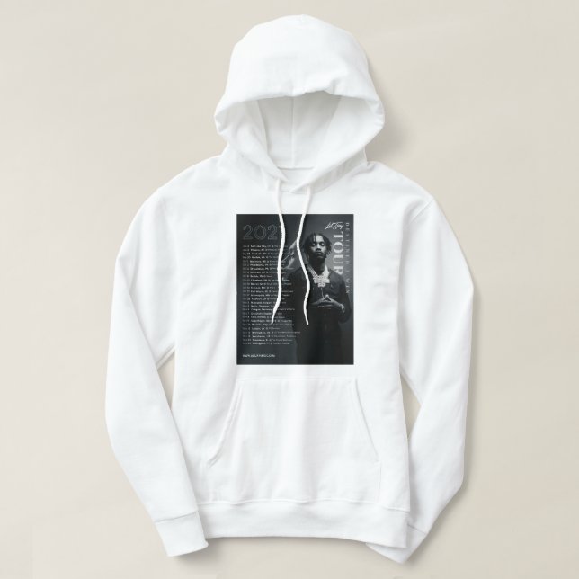 Ger För manar rapportör Lil Tjay Hiphop Fantastisk Hoodie (Design framsida)
